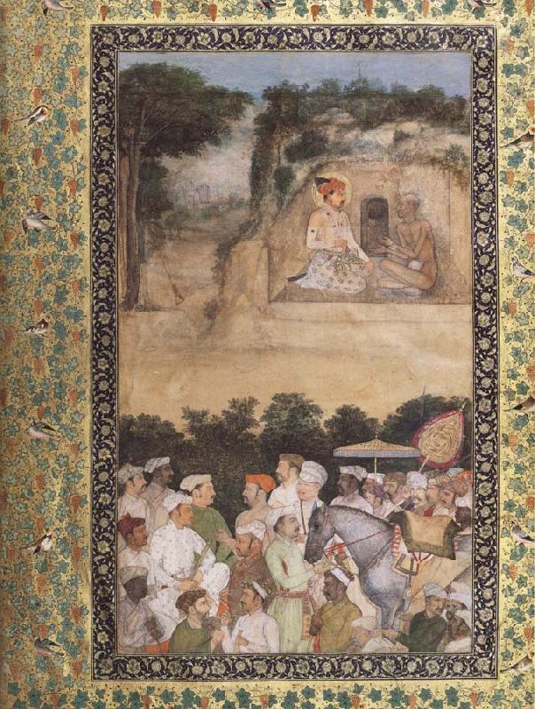 Prince and hermit, Hindu painter